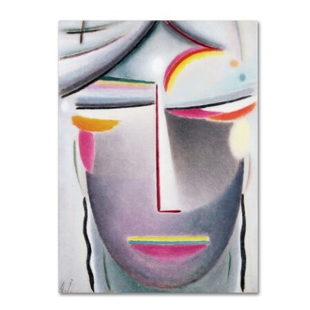 Trademark Fine Art Alexej von Jawlensky 'Head (Dark Buddha)' 1927 Canvas Art, 14x19 BL01213-C1419GG